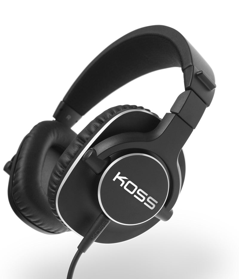Koss Pro4S Full Size Over-Ear Studio Headphones, Detachable Cord with Dual Choice Entry, Black with Silver Trim - Image 2